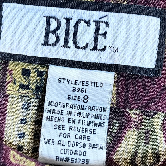 VINTAGE 90s earthy tribal long maxi dress sleeveless sundress Aztec native boho - Picture 10 of 11